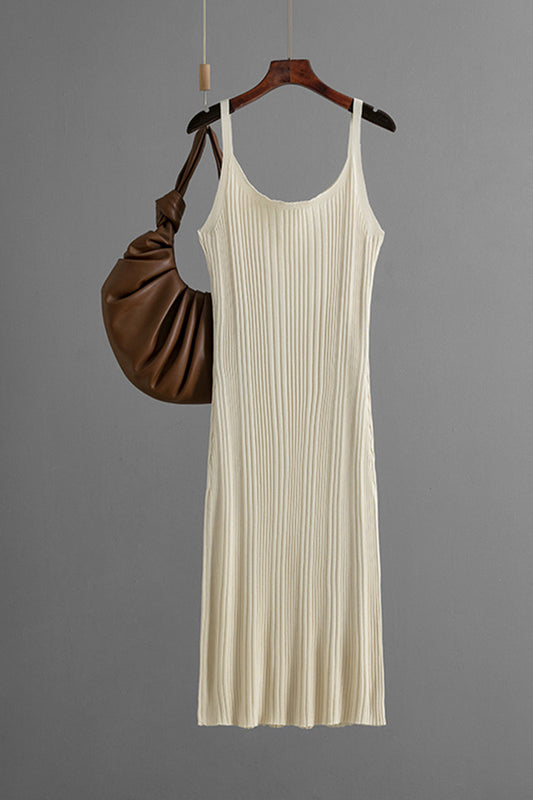 Sleeveless Ribbed Midi Dress