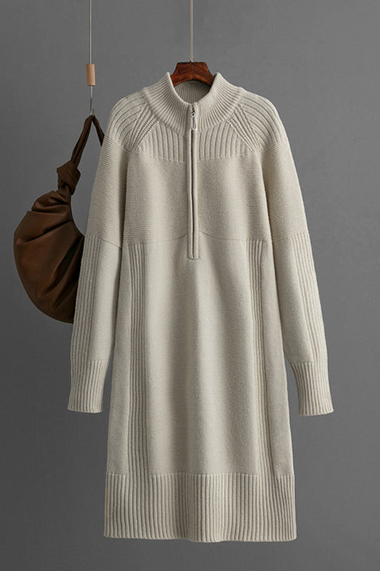 Quarter Zip Knit Dress