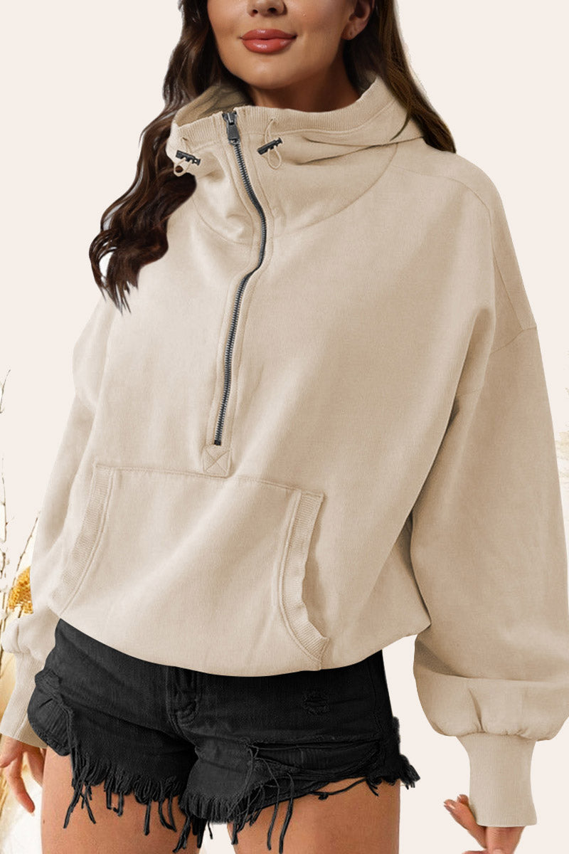 Relaxed-Fit Hoodie with Front Pockets