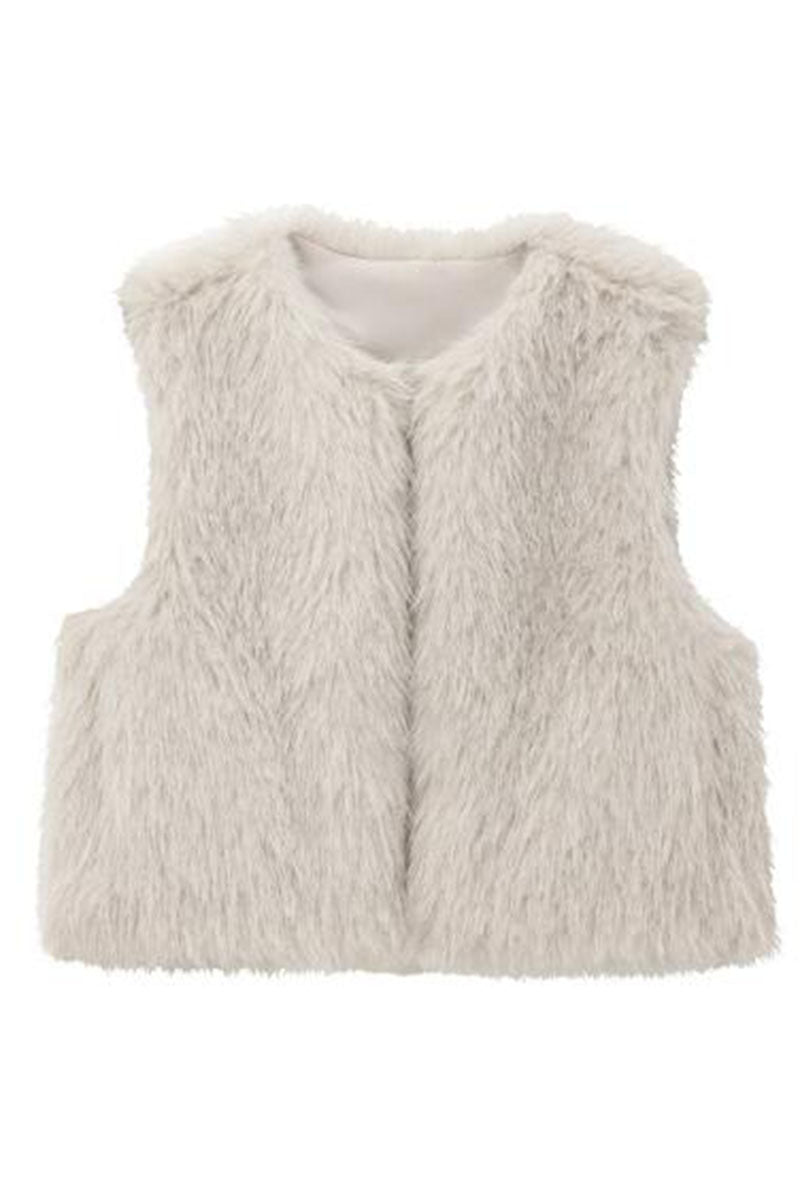 Sleeveless Furry Vest