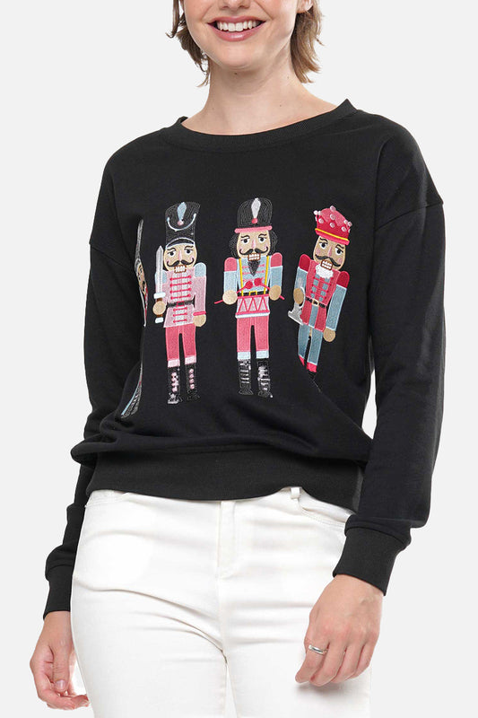 Graphic Nutcracker Pullover