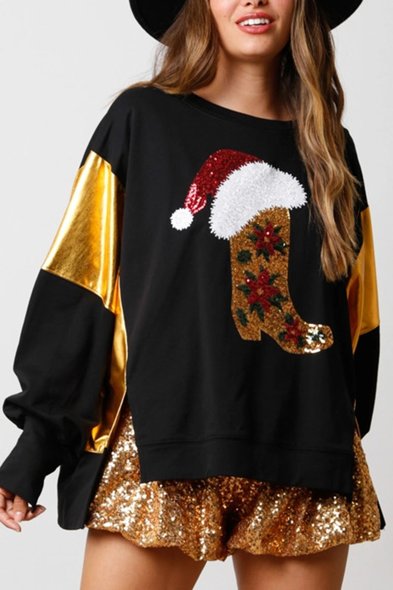 Holiday Stocking Graphic Top