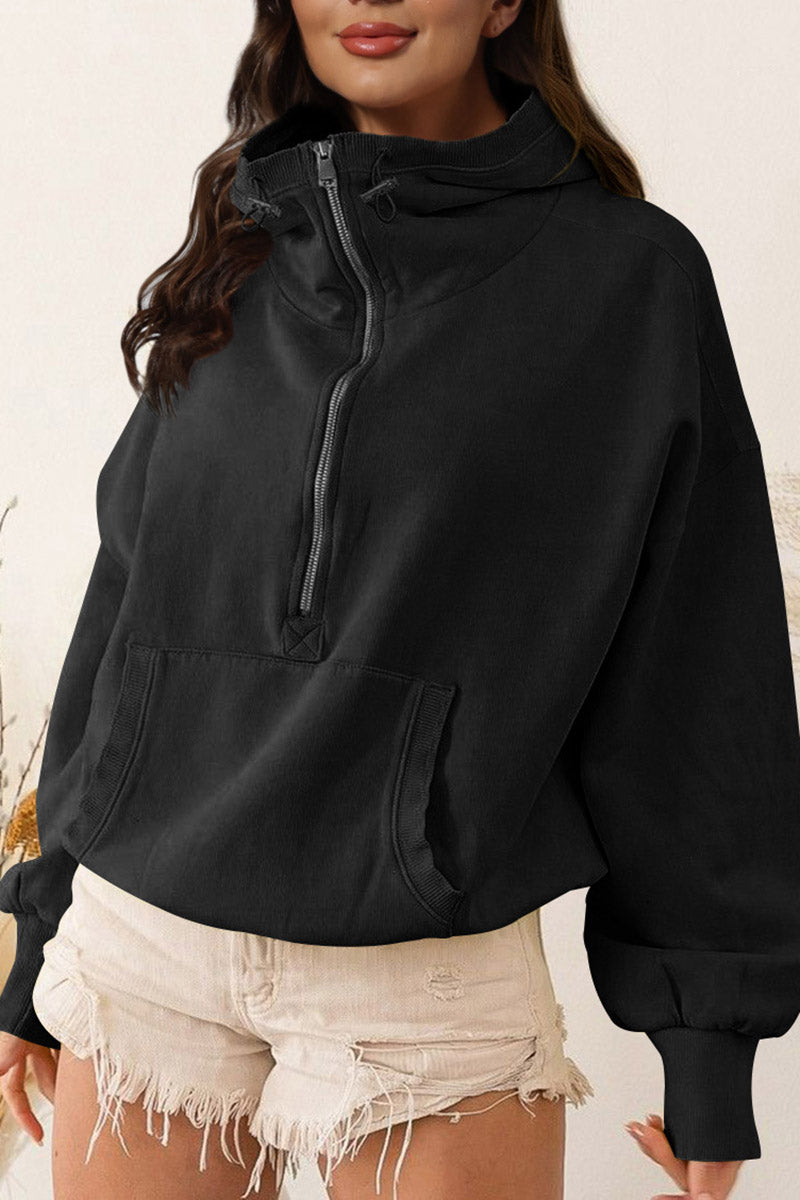 Relaxed-Fit Hoodie with Front Pockets