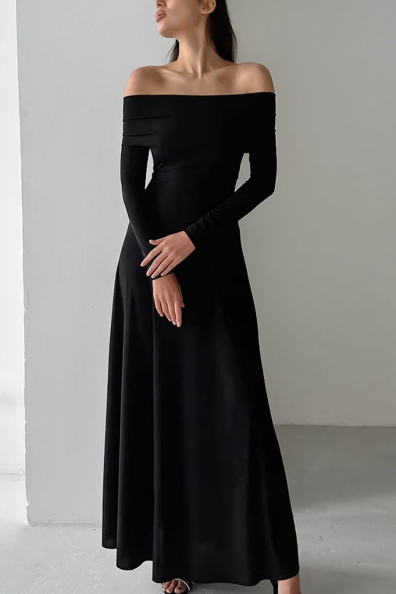 Off-Shoulder Maxi Dress