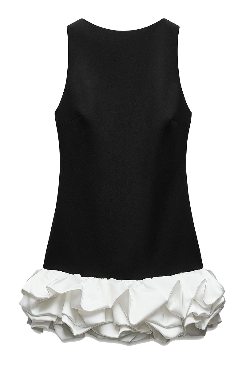 Sleeveless Colorblock Mini Dress