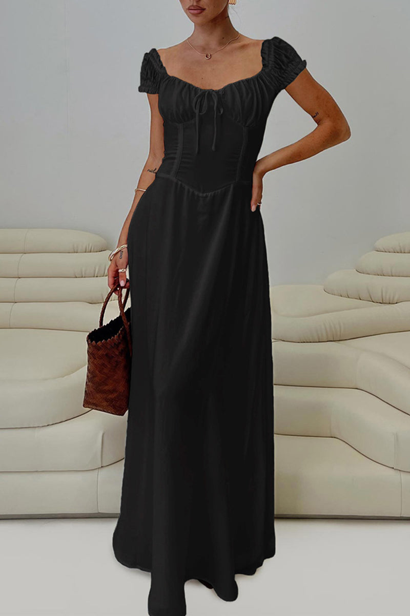 Corset-Style Maxi Dress