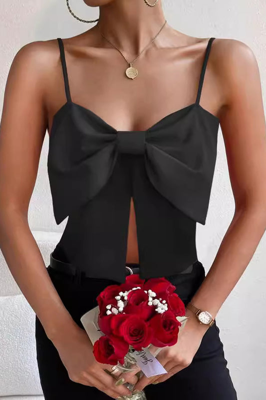 Bow-Tie Front Spaghetti Strap Top