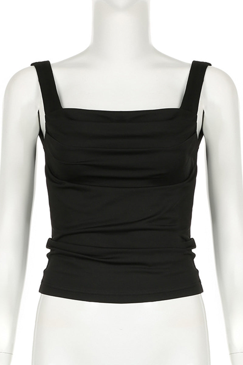 Asymmetric Ruched Cami Top