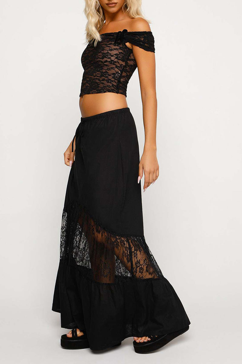 Lace Sheer Skirt