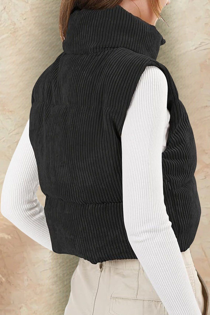 Corduroy Puffer Vest