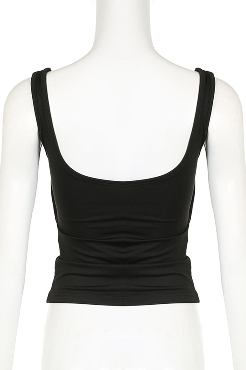 Asymmetric Ruched Cami Top