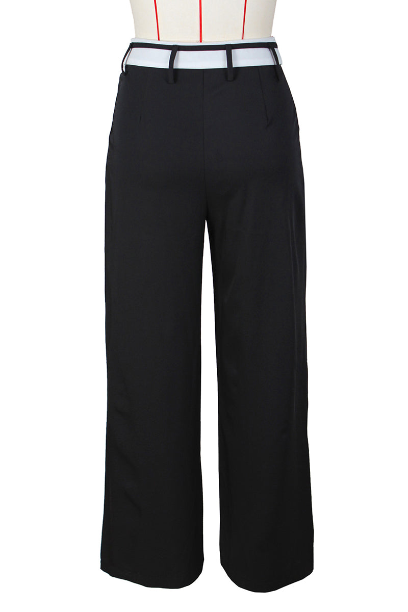 Wide-Leg Trouser Pants