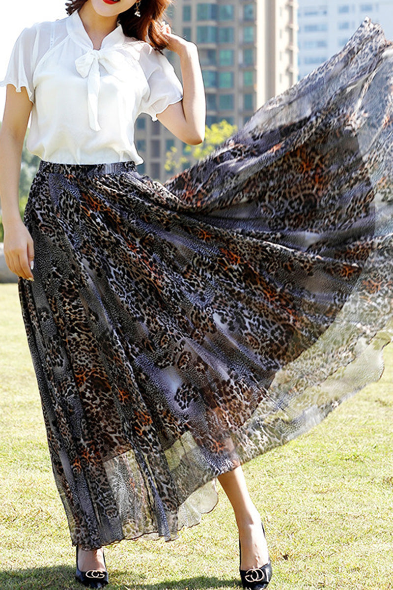 Leopard Print Skirt