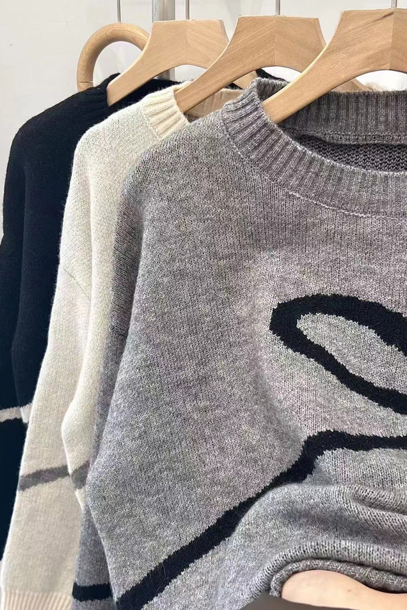 Bow Detail Knit Sweaters