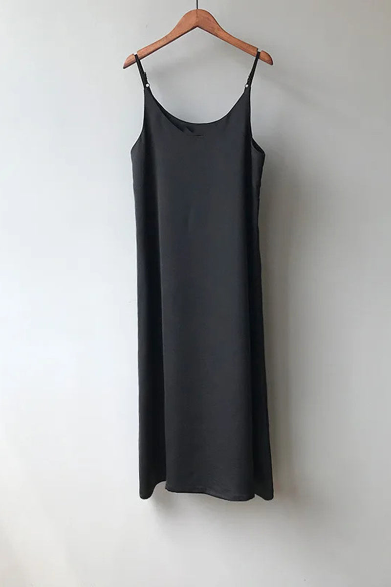 Satin Cami Midi Dress