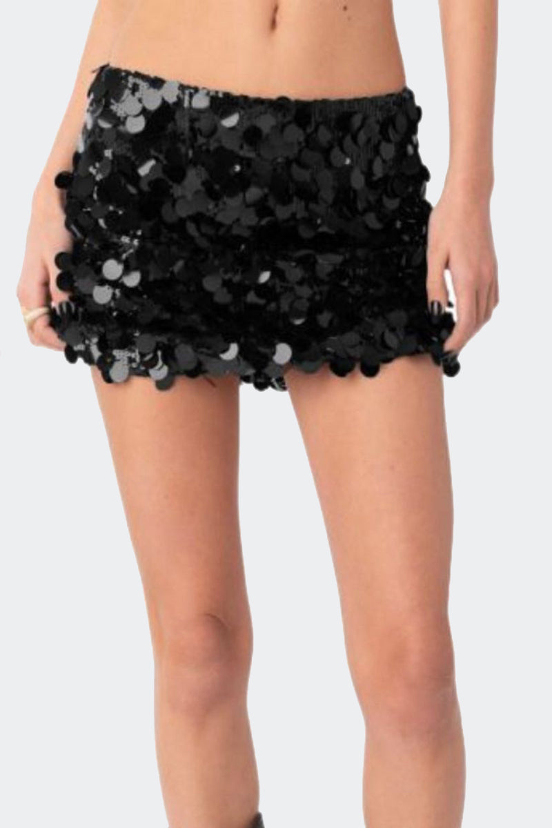 Sequin Mini Skirt