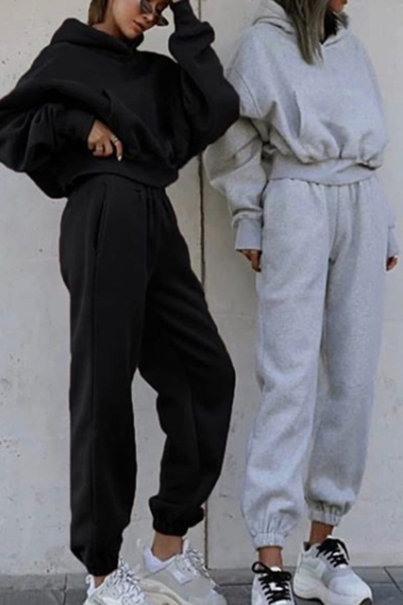 Casual Oversized Hoodie and Jogger Set