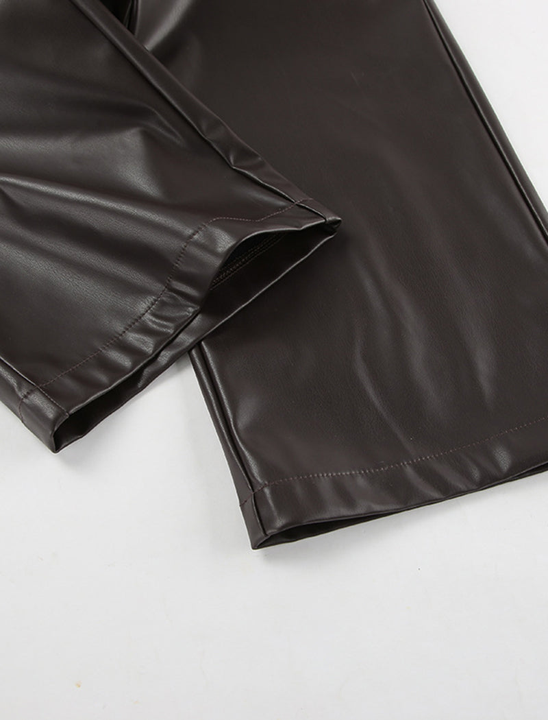 Matte Faux Leather Pants