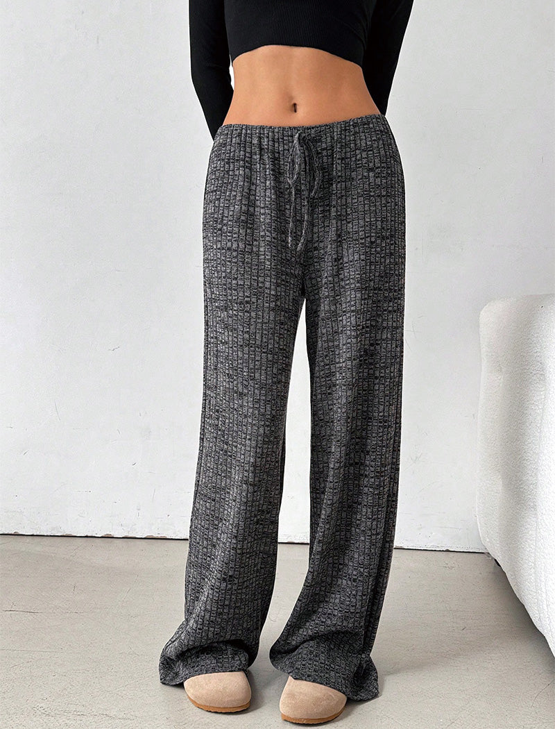 Drawstring Straight-Leg Pants