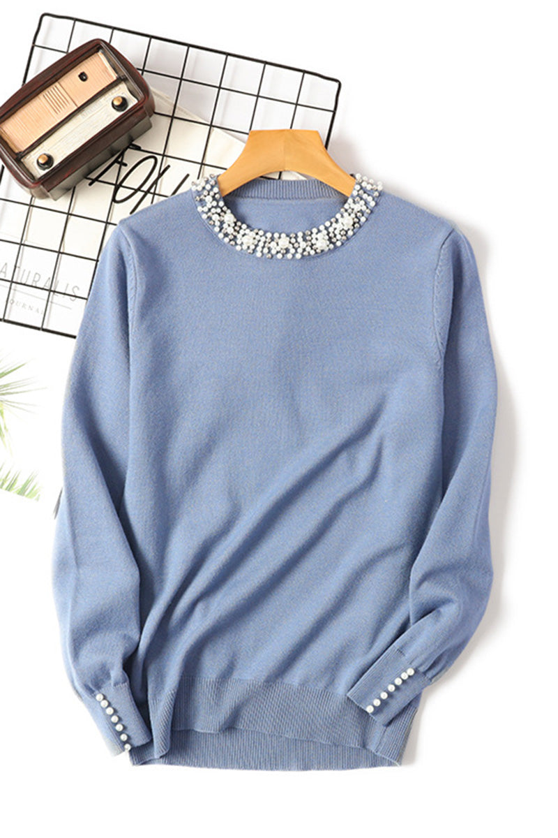 Classic Crew Neck Knit Sweater