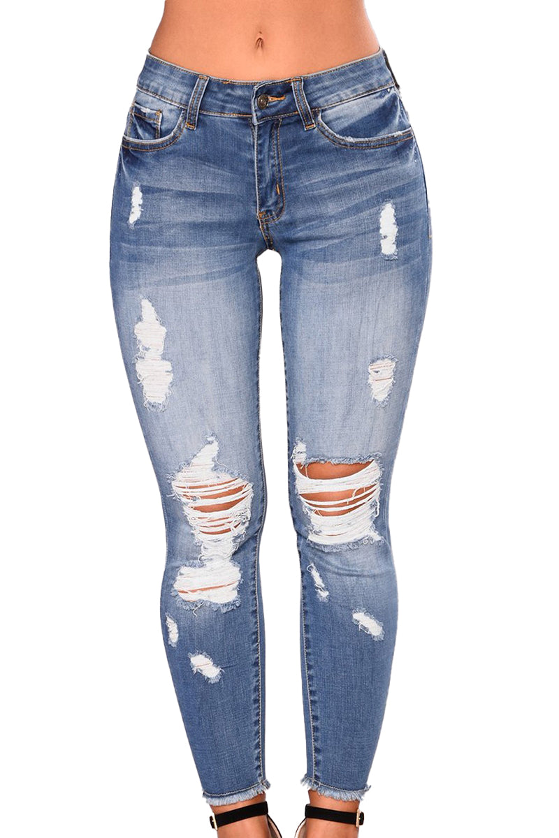 Distressed Skinny Jeans