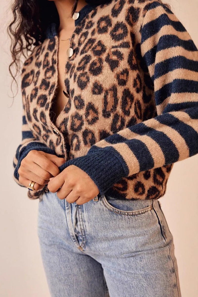 Leopard Print Cardigan