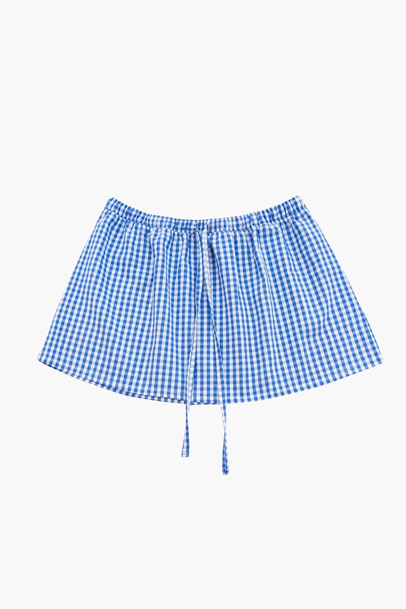 Plaid Casual Mini Skirt