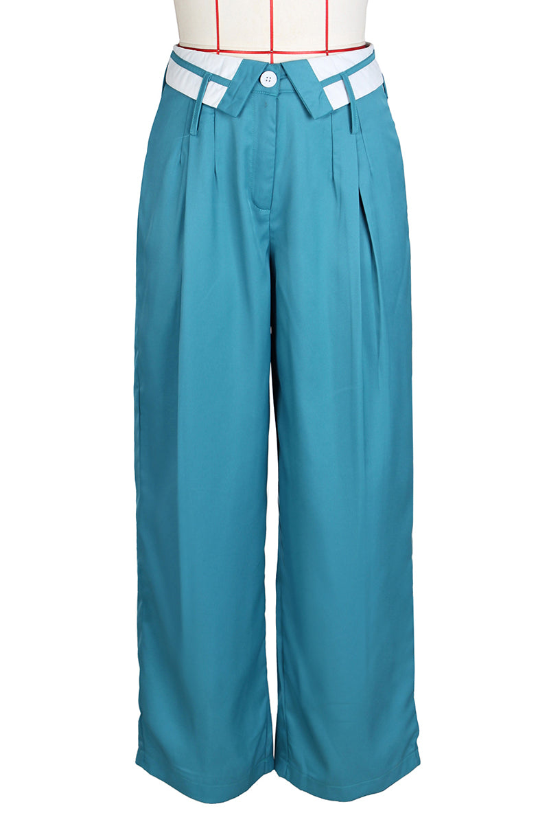 Wide-Leg Trouser Pants