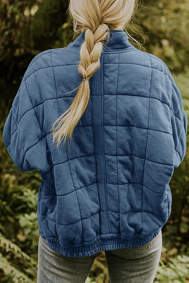 Quilted Zip-Up Jacket