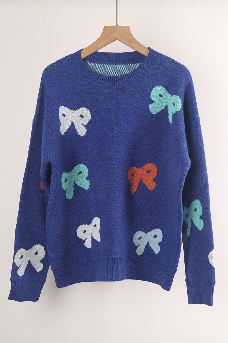 Bow Accent Knit Sweater