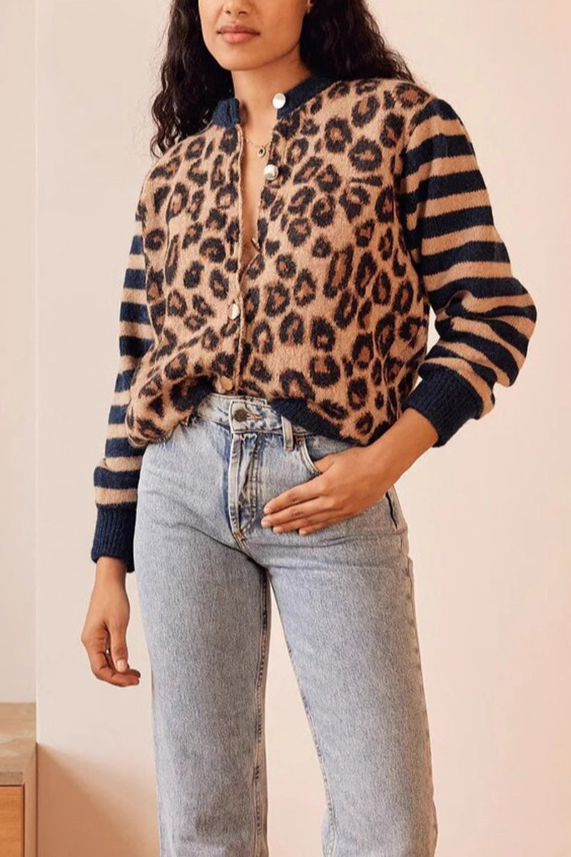 Leopard Print Cardigan