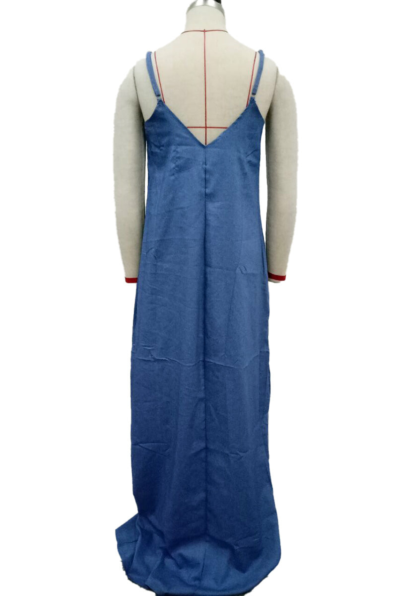 Cami Denim Maxi Dress