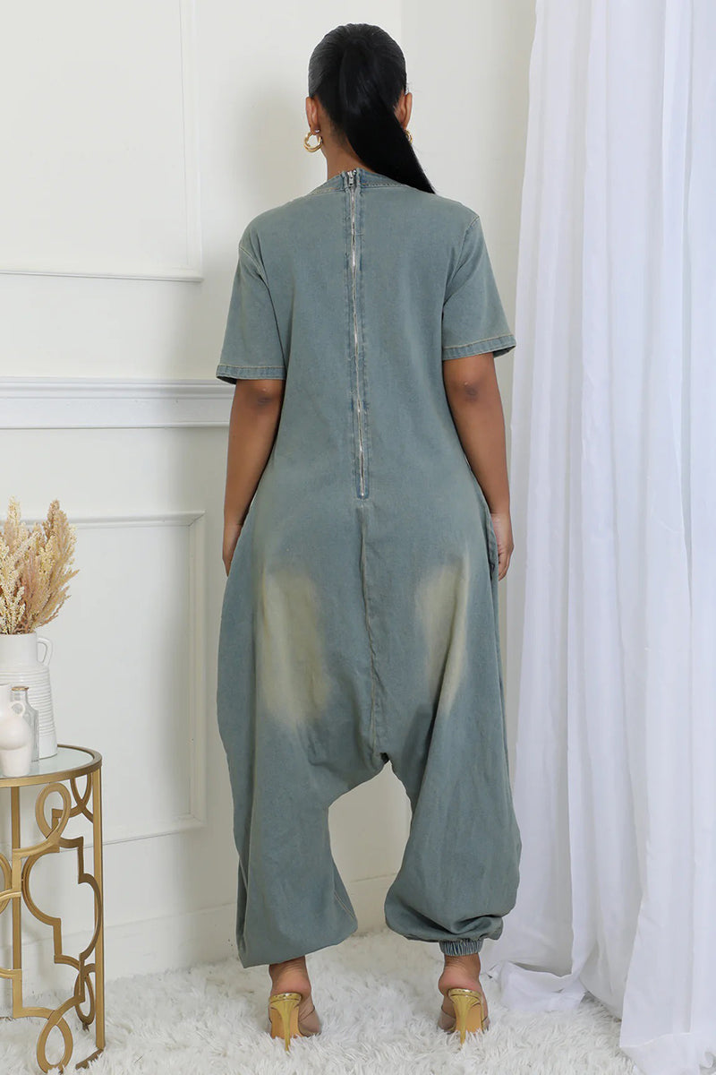 Relaxed Fit Utility Jumpsuit