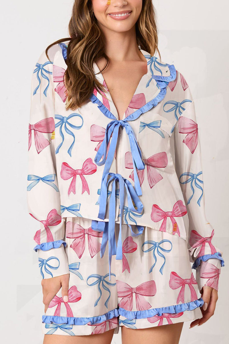 Printed Valentine's Pajama Set