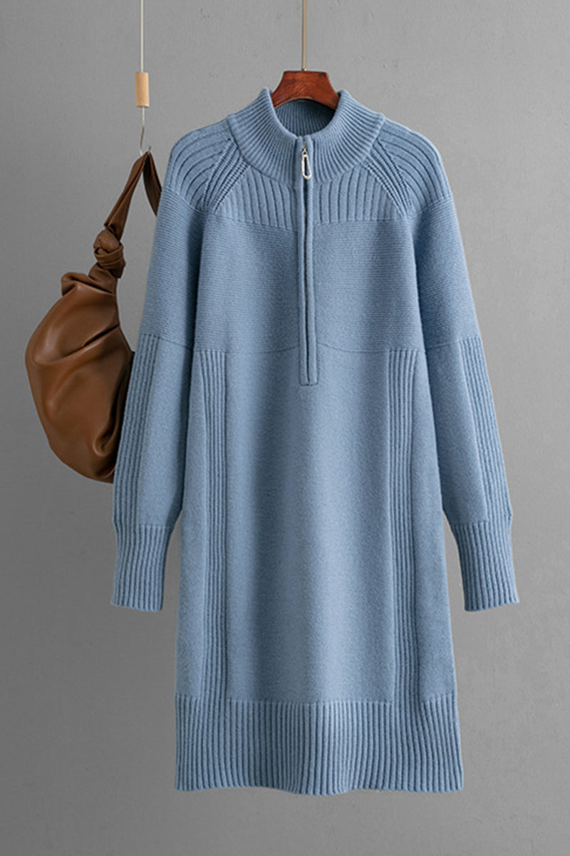 Quarter Zip Knit Dress