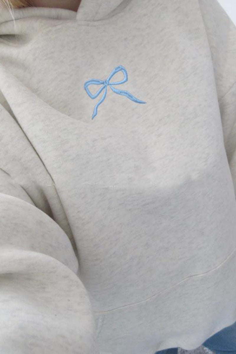 Bow Accent Hoodie