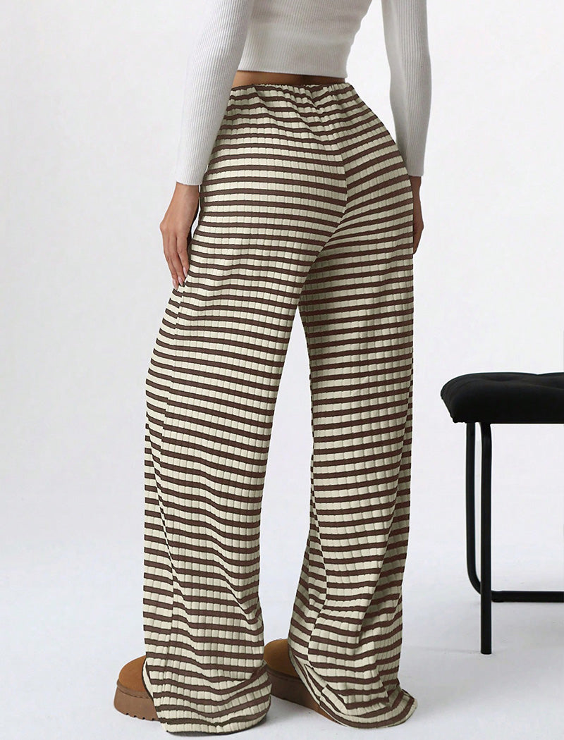 Drawstring Straight-Leg Pants