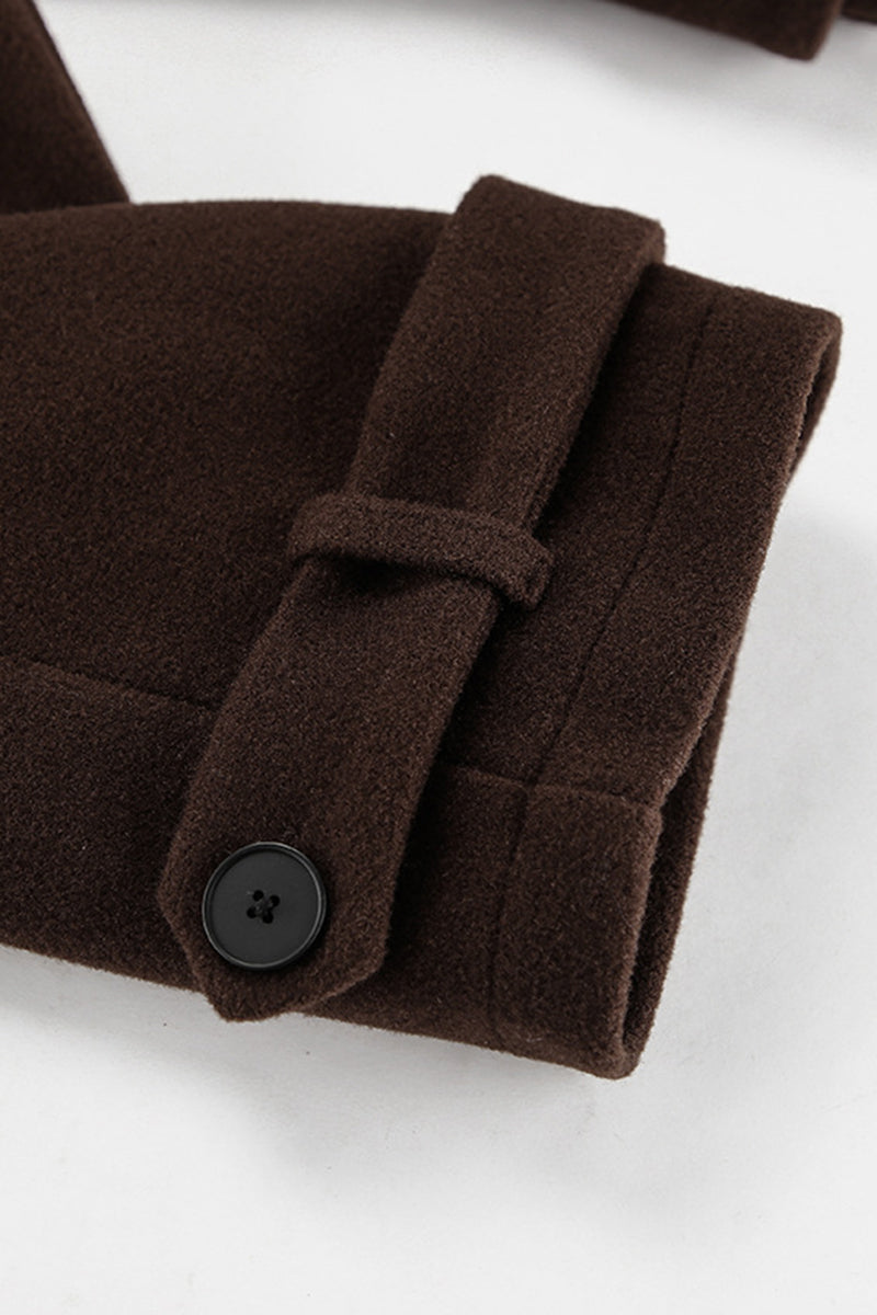 Buttoned Jacket with Belt