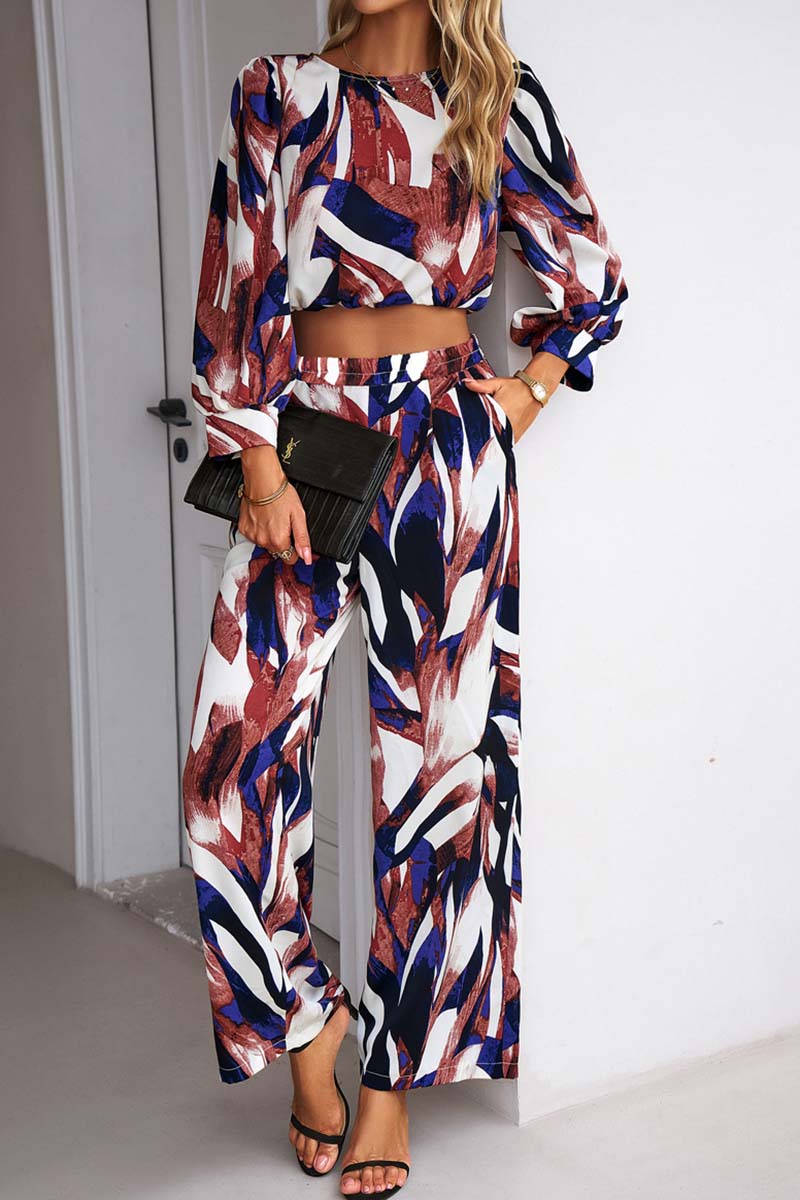 Vibrant Print Two-Piece Set