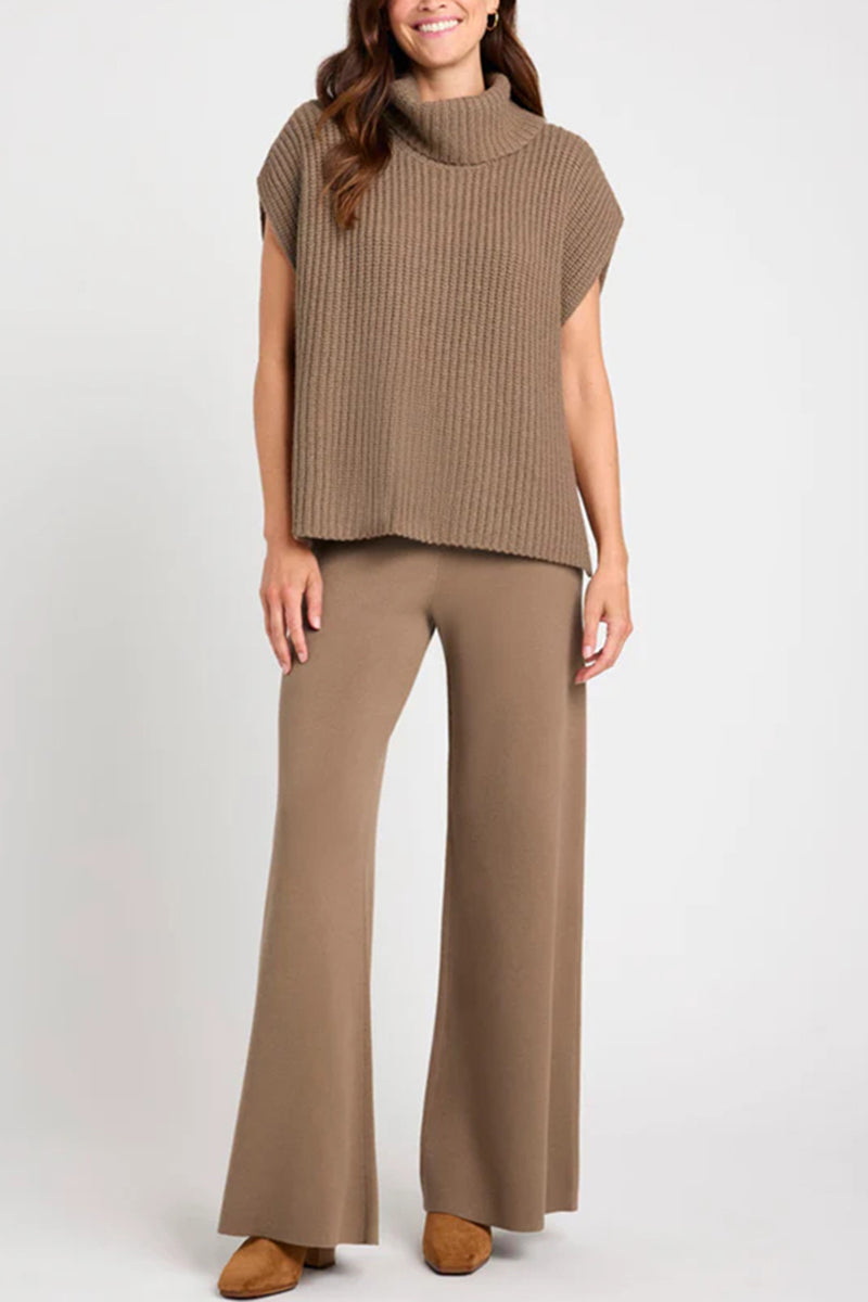 Turtleneck Knit Top