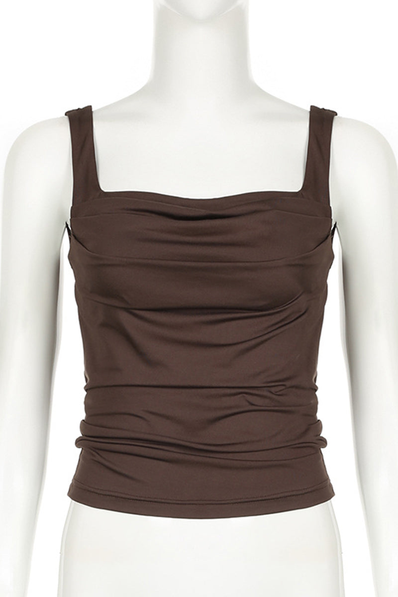 Asymmetric Ruched Cami Top