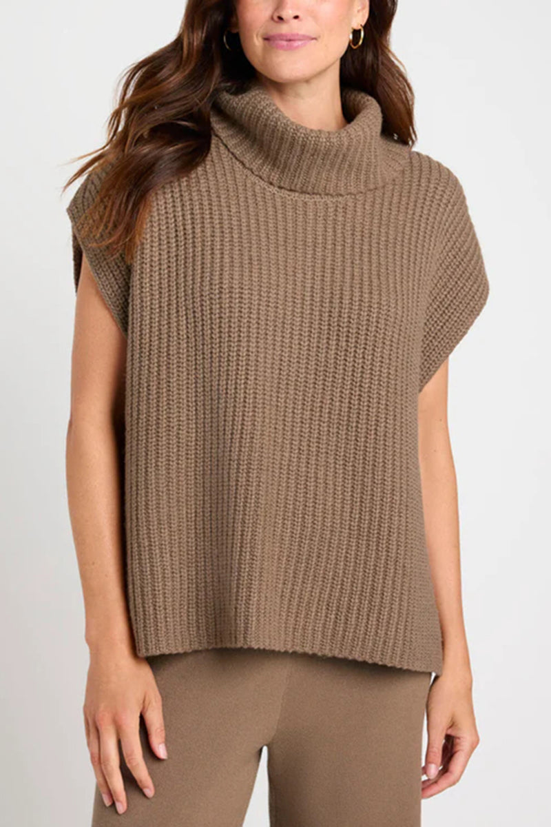 Turtleneck Knit Top