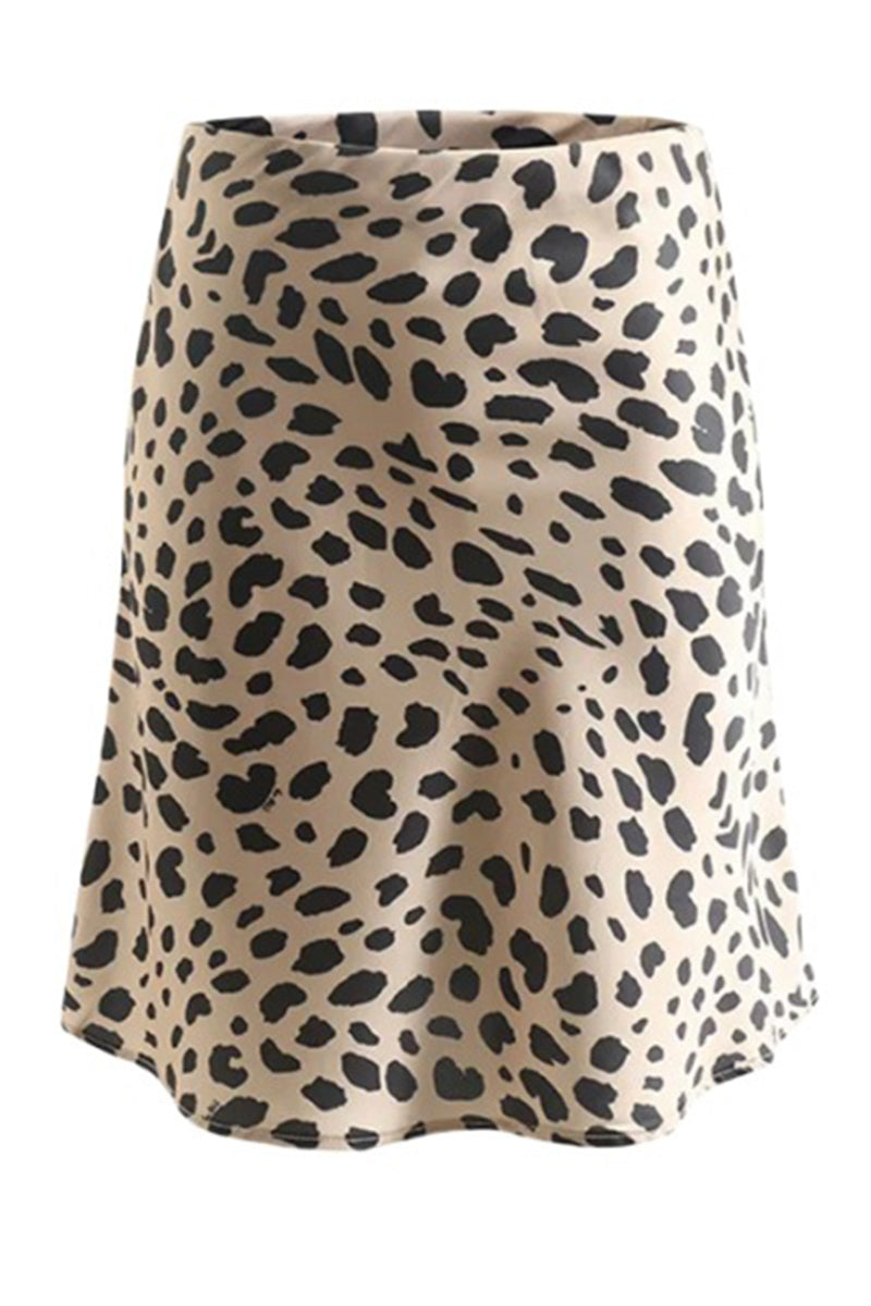 Fitted Leopard Mini Skirt