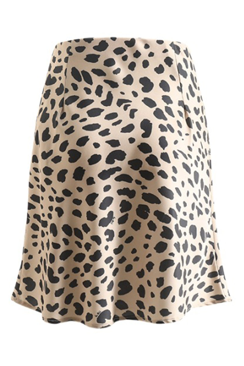 Fitted Leopard Mini Skirt