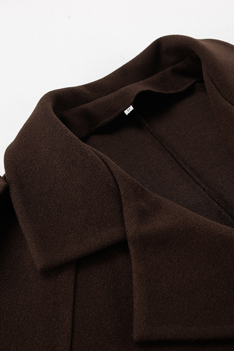 Buttoned Jacket with Belt