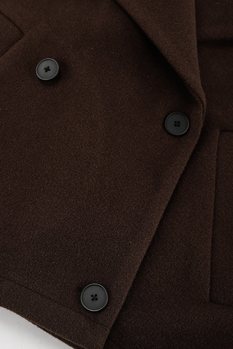Buttoned Jacket with Belt