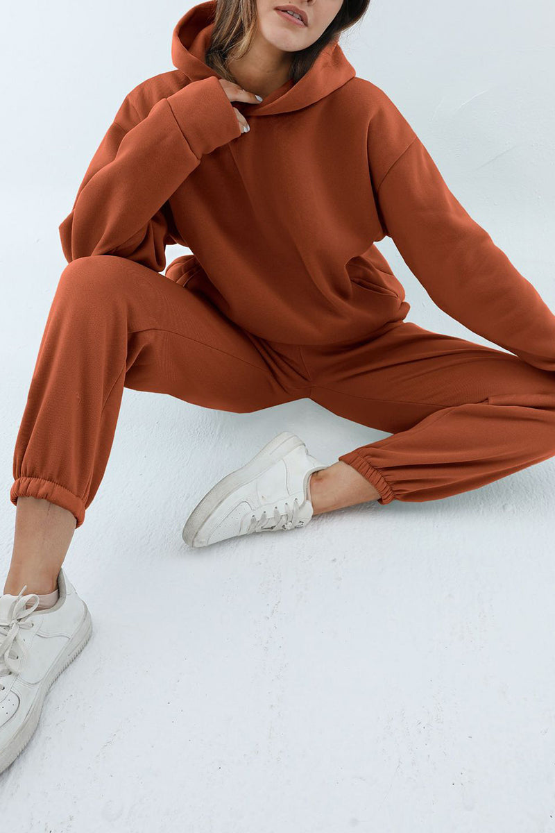 Relaxed Hoodie and Joggers Lounge Set