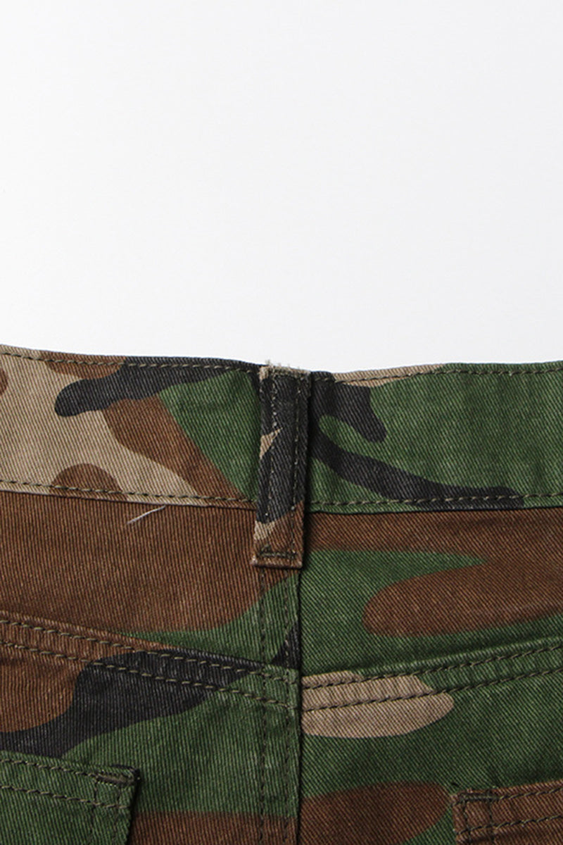 Camo Print Cargo Pants