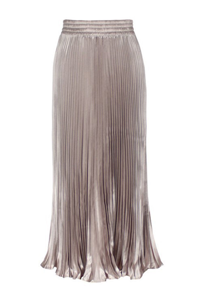 Pleated Midi Skirt