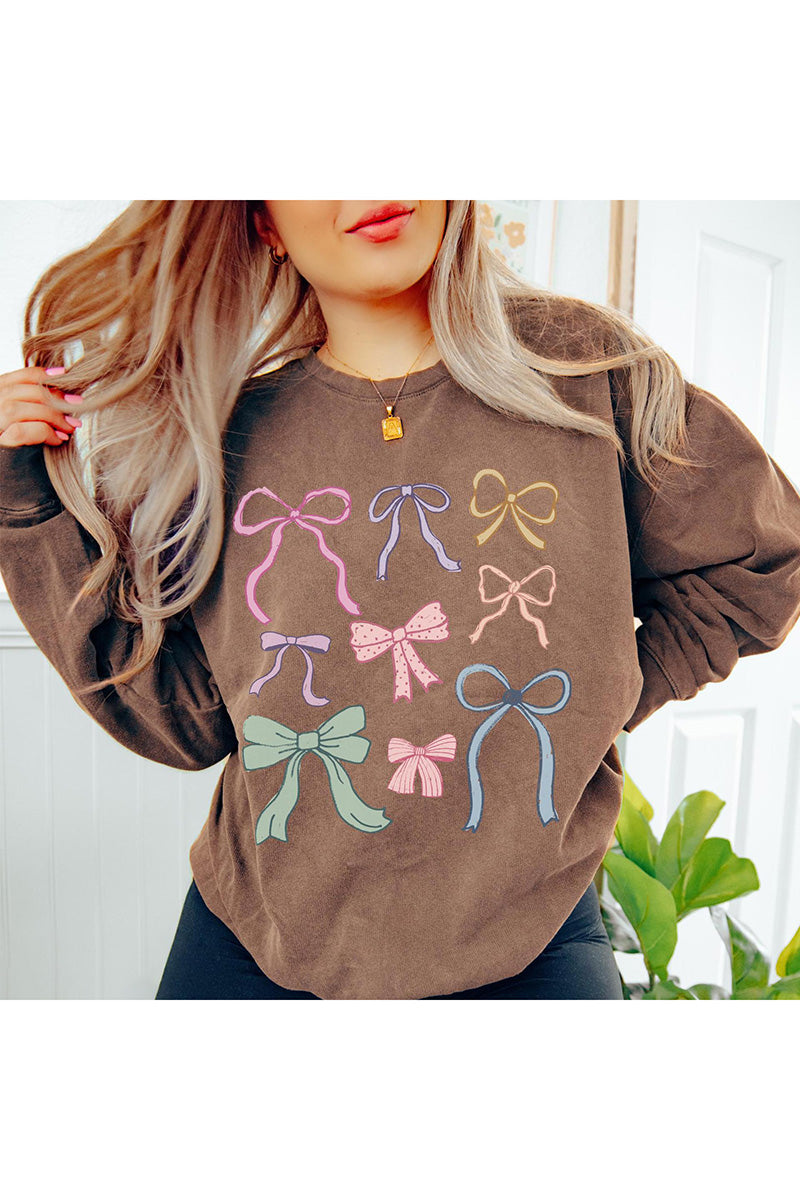 Bow Graphic Casual Top